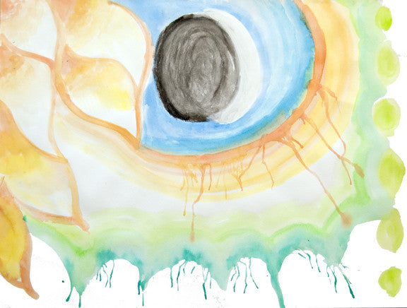 Crescent Moon in Spring