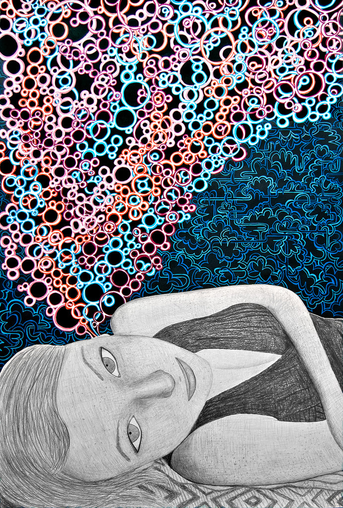 modern geometric fashion illustration, modern illuminated portraiture, meghan oona clifford, geometric abstract modern art, modern celtic knot work, modern urban art interior decor, psychedelic visionary art, fashionista art