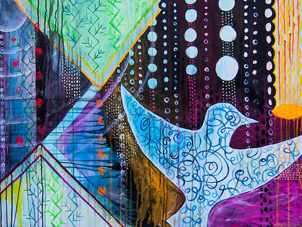 urban geometric abstract painting, urban contemporary abstract painting, modern urban abstract colorful art for interior design, geometric contemporary modern home decor bird, flora bowley inspired, meghan oona clifford 