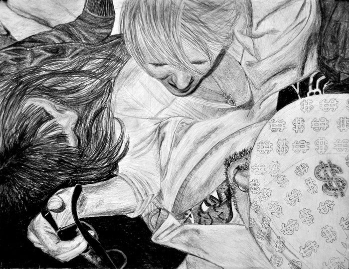 modern geometric fashion illustration, modern illuminated portraiture, meghan oona clifford, geometric abstract modern art, modern celtic knot work, modern urban art interior decor, psychedelic visionary art, modern fashionista art, hip hop fashion art, gangster modern art, party animal art