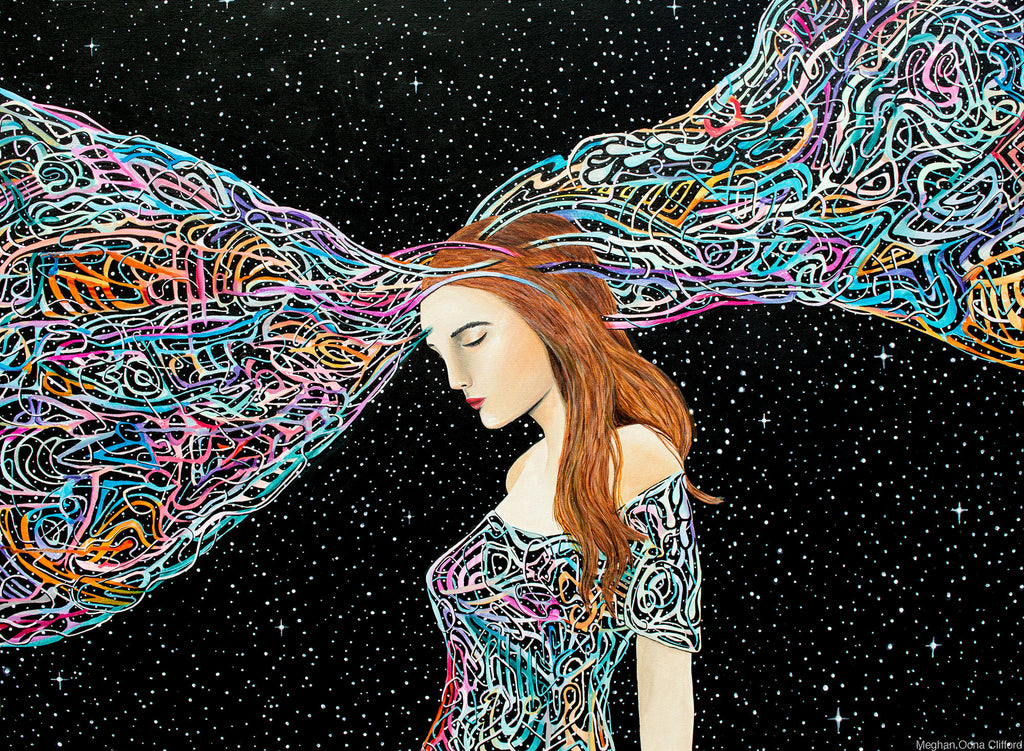 meghan oona clifford art, tara mcpherson, erik jones art, modern celtic knot work, alex grey art, visionary art, pop surrealist art, lsd art, acid art, geometric modern art, enlightened art, charmaine olivia, megan oona, phish art, feminine art, goddess art